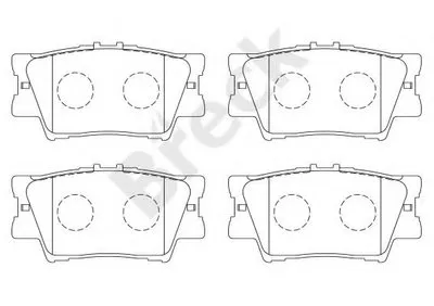 Комплект тормозных колодок, дисковый тормоз BRECK купить