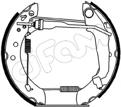 Комплект тормозных колодок Kit premounted CIFAM купить