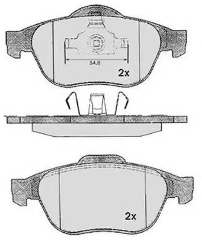 Комплект тормозных колодок, дисковый тормоз RAICAM купить