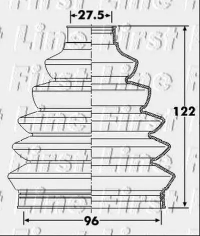 Пыльник, приводной вал FIRST LINE купить