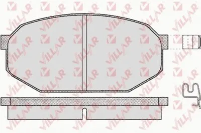 Комплект тормозных колодок, дисковый тормоз VILLAR купить
