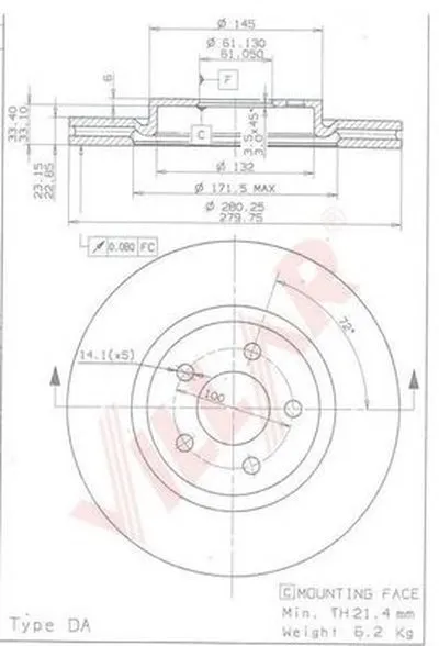 Тормозной диск VILLAR купить