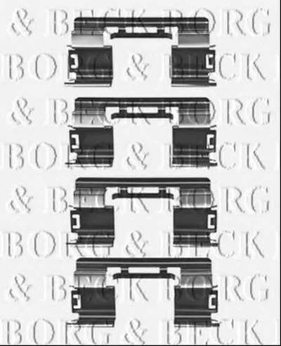 Комплектующие, колодки дискового тормоза BORG & BECK купить