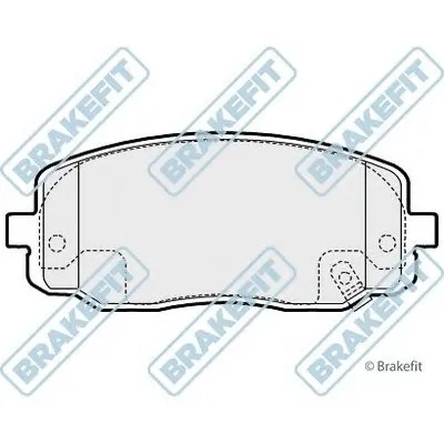Комплект тормозных колодок, дисковый тормоз Brake Fit APEC braking купить