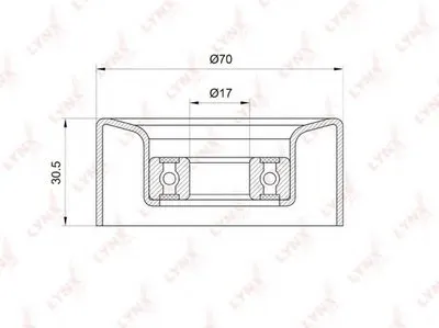 Натяжной ролик, поликлиновой  ремень LYNXauto купить