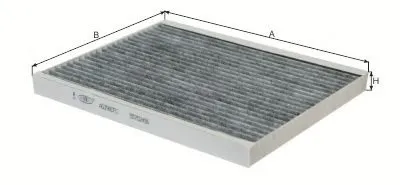 Фильтр, воздух во внутренном пространстве Cabin Filter (Charcoal) for OPEL/PEUGEOT/CITROEN/FIAT GOODWILL купить