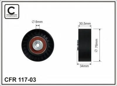 Паразитный / ведущий ролик, поликлиновой ремень CAFFARO купить