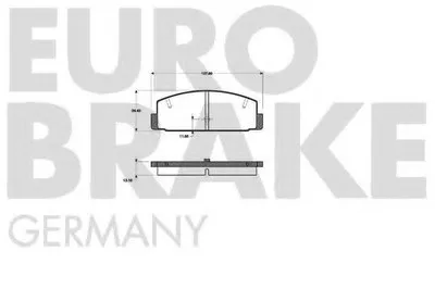 Комплект тормозных колодок, дисковый тормоз EUROBRAKE купить