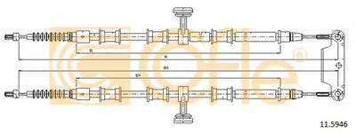 Трос, стояночная тормозная система COFLE купить