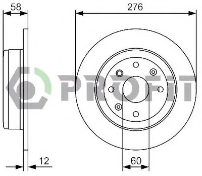 Тормозной диск PROFIT купить