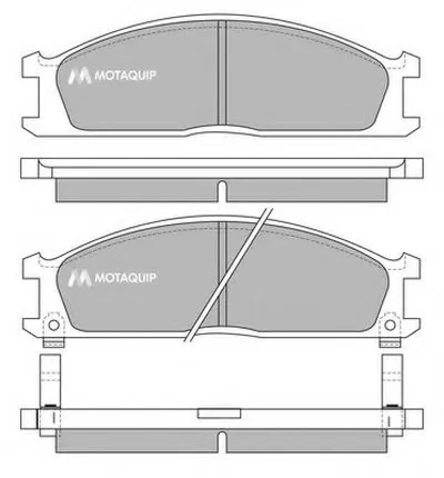 Комплект тормозных колодок, дисковый тормоз MOTAQUIP купить