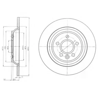 Тормозной диск DELPHI купить