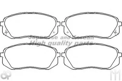 Комплект тормозных колодок, дисковый тормоз ASHUKI купить