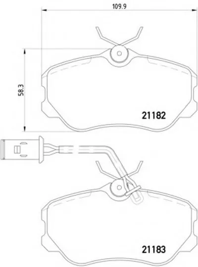 Комплект тормозных колодок, дисковый тормоз HELLA купить