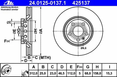 Тормозной диск ATE купить