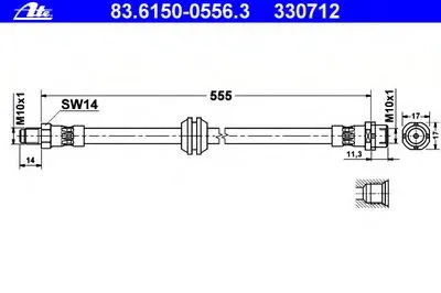 Тормозной шланг ATE купить