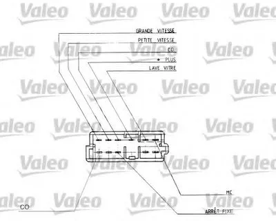 Выключатель на колонке рулевого управления VALEO купить