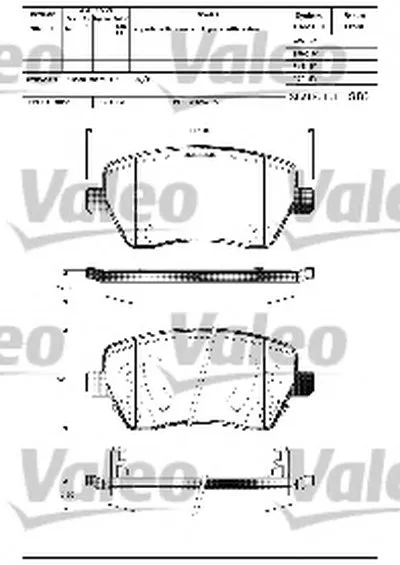 Комплект тормозных колодок, дисковый тормоз VALEO купить