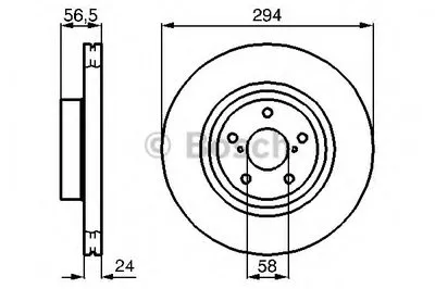 Тормозной диск BOSCH купить