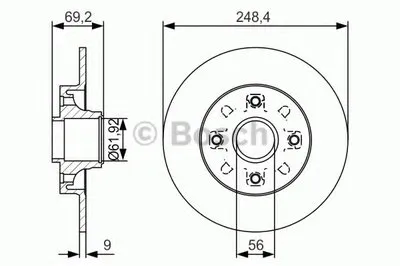 Тормозной диск BOSCH купить