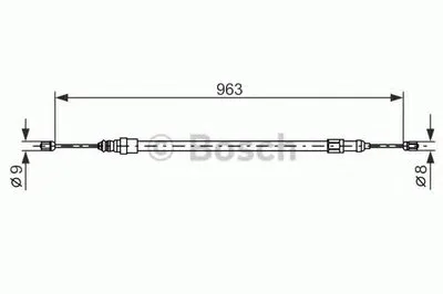 Трос, стояночная тормозная система BOSCH купить