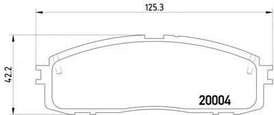 Комплект тормозных колодок, дисковый тормоз MINTEX купить