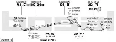 Система выпуска ОГ BOSAL купить