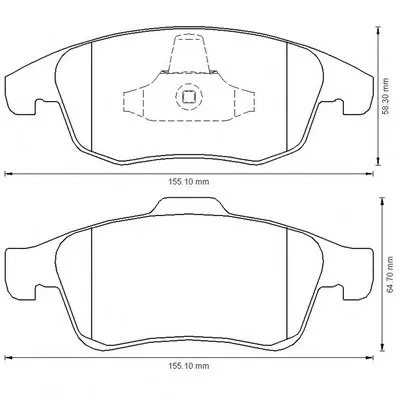 Комплект тормозных колодок, дисковый тормоз JURID купить