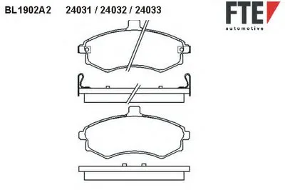 Комплект тормозных колодок, дисковый тормоз FTE купить