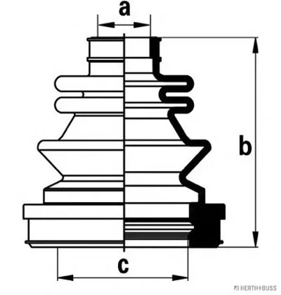 Комплект пылника, приводной вал HERTH+BUSS JAKOPARTS купить