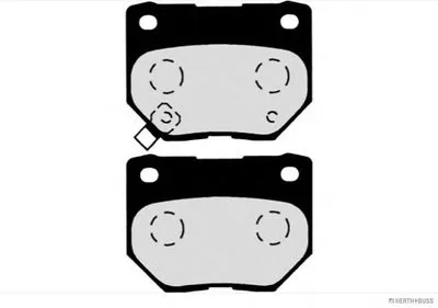 Комплект тормозных колодок, дисковый тормоз HERTH+BUSS JAKOPARTS купить