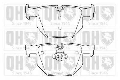 Комплект тормозных колодок, дисковый тормоз QUINTON HAZELL купить