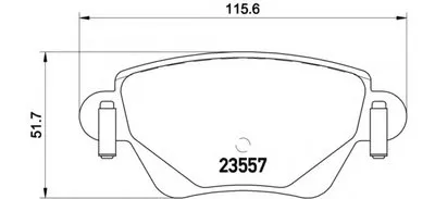 Комплект тормозных колодок, дисковый тормоз BREMBO купить