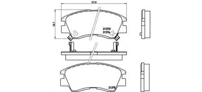 Комплект тормозных колодок, дисковый тормоз BREMBO купить