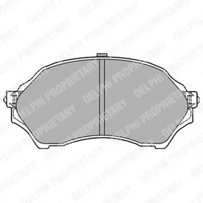 Комплект тормозных колодок, дисковый тормоз DELPHI купить