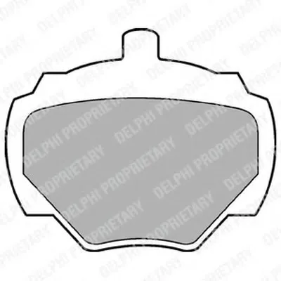 Комплект тормозных колодок, дисковый тормоз DELPHI купить