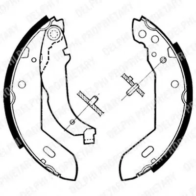 Комплект тормозных колодок DELPHI купить