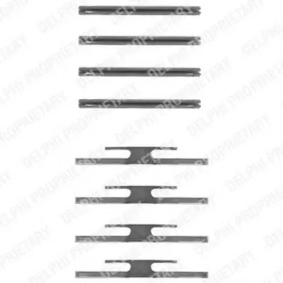 Комплектующие, колодки дискового тормоза DELPHI купить