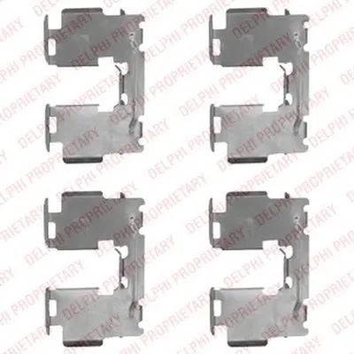 Комплектующие, колодки дискового тормоза DELPHI купить