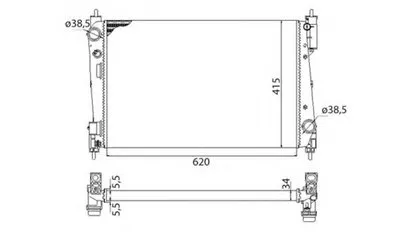 Радиатор, охлаждение двигателя MAGNETI MARELLI купить