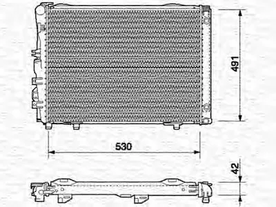 Радиатор, охлаждение двигателя MAGNETI MARELLI купить