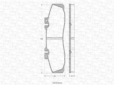 Комплект тормозных колодок, дисковый тормоз MAGNETI MARELLI купить