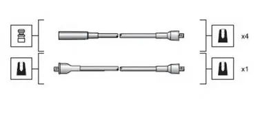 Комплект проводов зажигания MAGNETI MARELLI купить