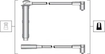 Комплект проводов зажигания MAGNETI MARELLI купить