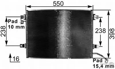 Конденсатор, кондиционер BEHR HELLA SERVICE купить