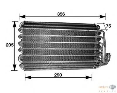 Испаритель, кондиционер BEHR HELLA SERVICE купить