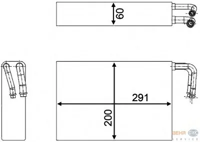 Испаритель, кондиционер BEHR HELLA SERVICE купить