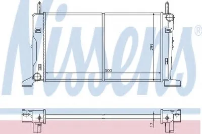 Радиатор, охлаждение двигателя NISSENS купить