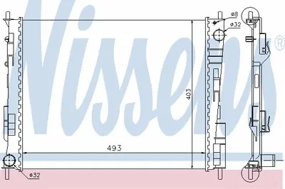 Радиатор, охлаждение двигателя NISSENS купить