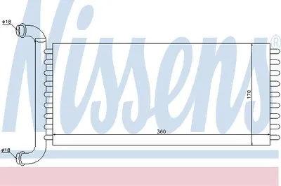 Теплообменник, отопление салона NISSENS купить